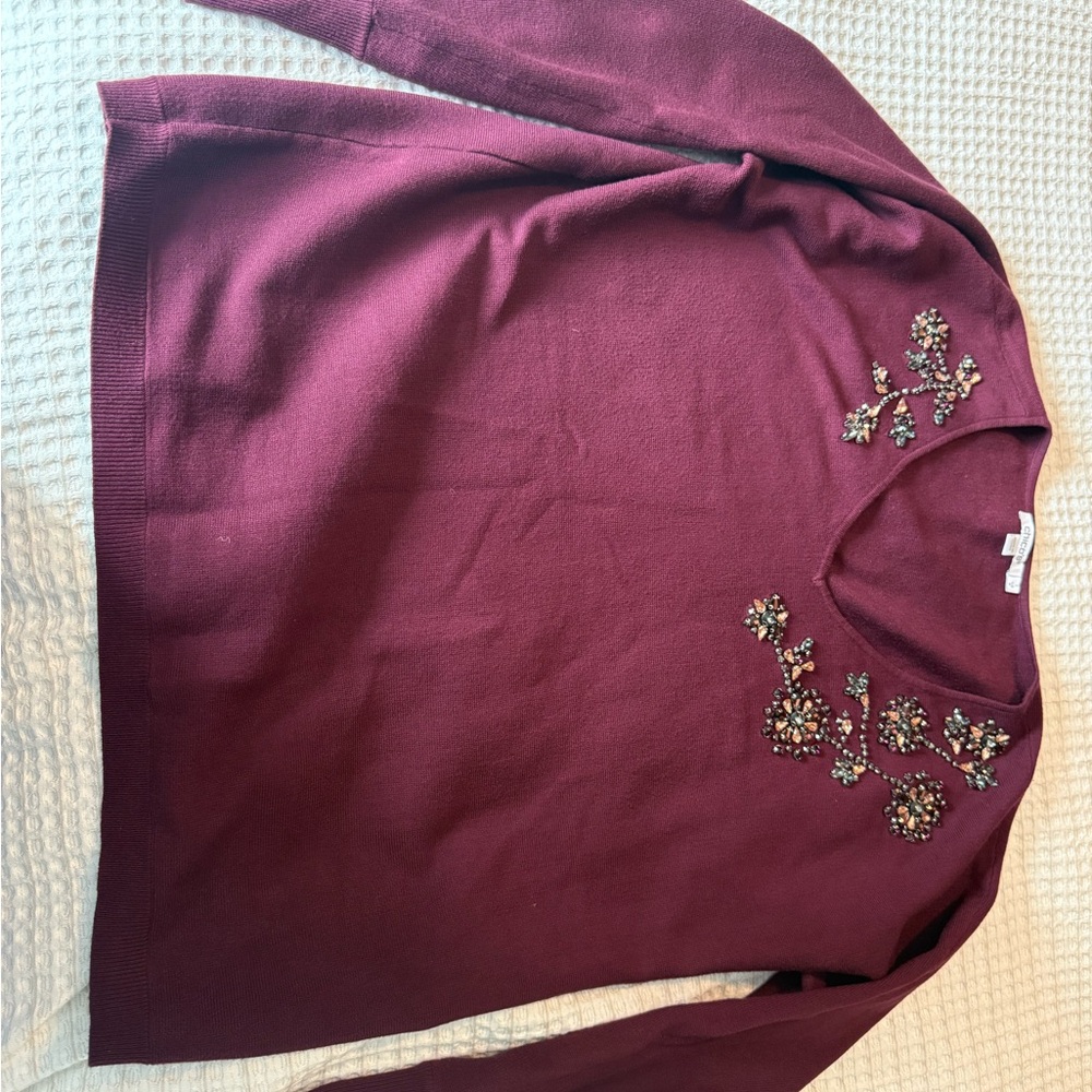 Chico's Rich Burgundy Knit Top
